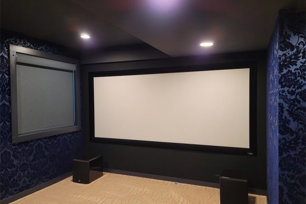 media room screen wall