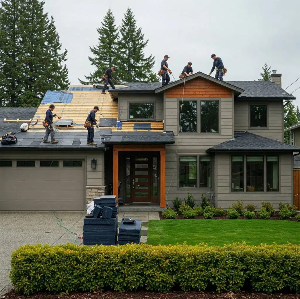 CHC professional roofing team providing expert roof installation services in Redmond, WA